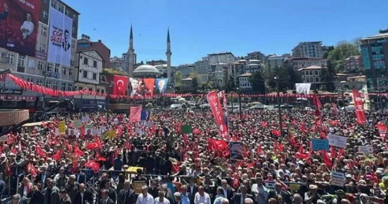 Erdoğan ın yüzde 73 oy aldığı Rize de CHP mitinginde tarihi kalabalık Sözcü Gazetesi