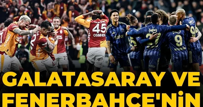Galatasaray ve Fenerbahçe nin ilk 11 leri belli oldu: Ya düğün ya umut