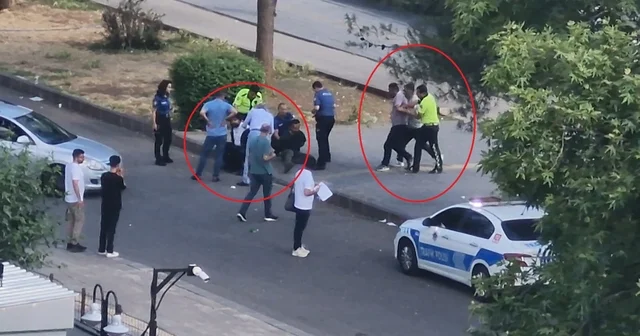Adliye binasını görüntüleyen kişiler kendilerini uyaran polise saldırdı: 4 gözaltı Diyarbakır Haberleri