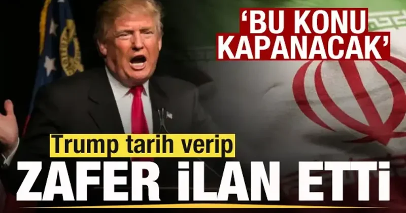 Trump tan savaş mesajı! Tarih verip zafer ilan etti: Bu konu kapanacak