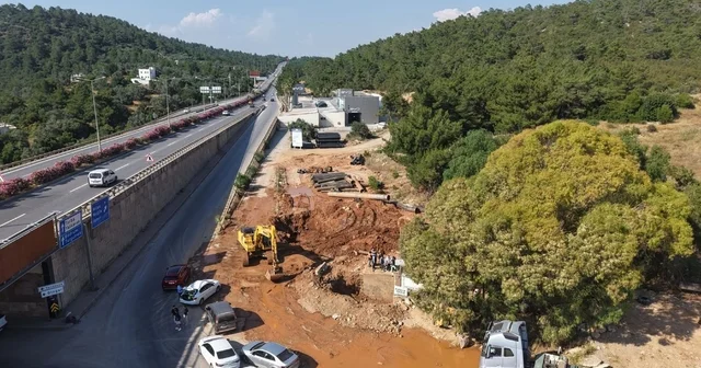 Torba ana depo hattı üçe ayrılarak Bodrum geneli su kesintisinin önüne geçiliyor Muğla Haberleri