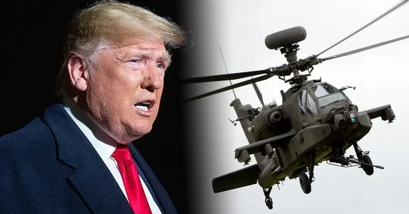 Trump duyurdu! İran, ABD helikopterini düşürdü