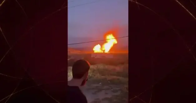 Dağıstan dan kıyametvari sahneler: Doğalgaz boru hattı patladı