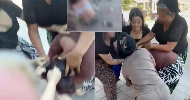 Antalya da Kadınlar Arasında Şiddet Olayı