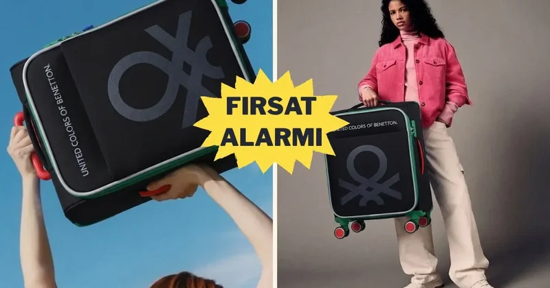Bagaj kotası dostu Benetton valiz şimdi indirimde!