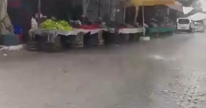 Yatağan’da sağanak yağış etkili oldu