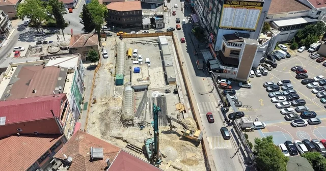 Gebze de tarihi hamamı gün yüzüne çıkaracak tam otomatik otopark projesi yükseliyor Kocaeli Haberleri