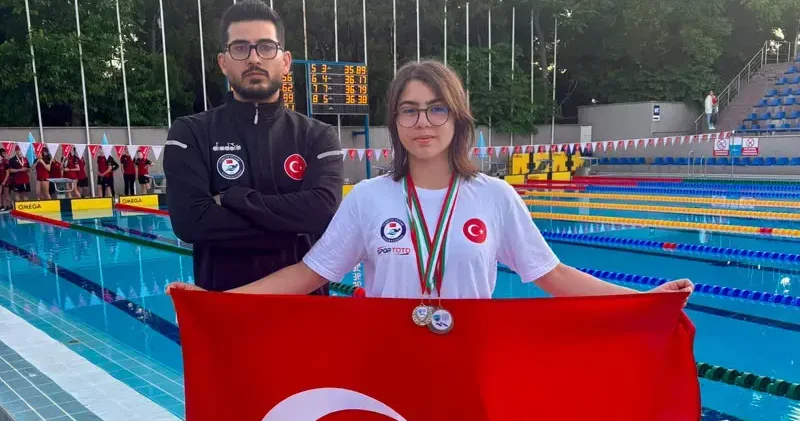 Muğlalı yüzücü Defne den Avrupa da tarihi başarı