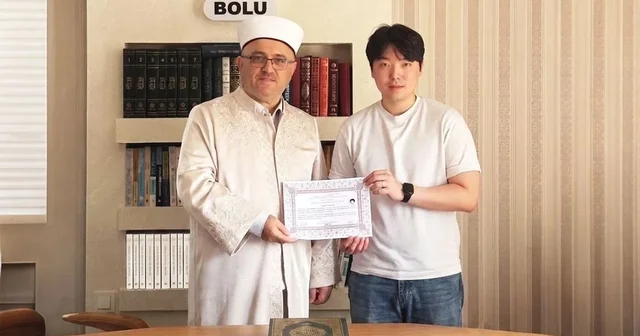 Güney Koreli genç Bolu da Müslüman oldu Bolu Haberleri