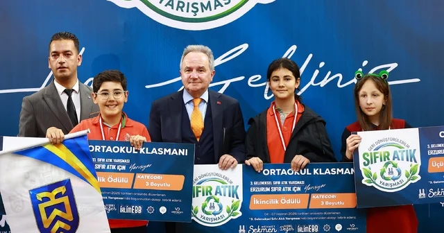 Sıfır Atık Yarışması nda ödüller sahiplerini buldu Erzurum Haberleri