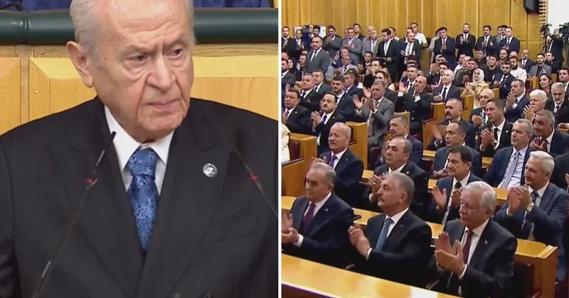 Bahçeli, parti grubunda A Milli Takım için hazırlattığı marşı dinletti