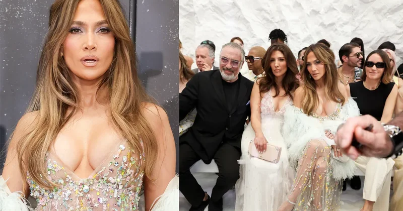 Jennifer Lopez, transparan elbisesiyle tüm bakışları üzerine topladı