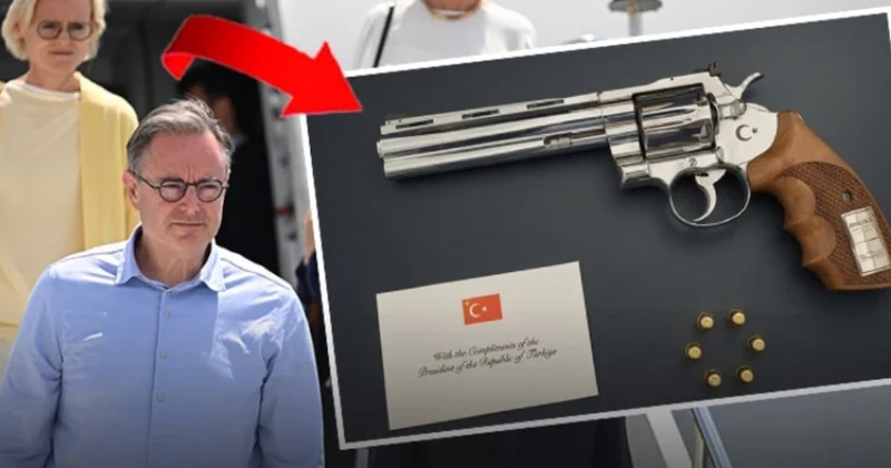 Erdoğan ın hediye verdiği tabancaya Belçika polisi havalimanında el koydu Sözcü Gazetesi