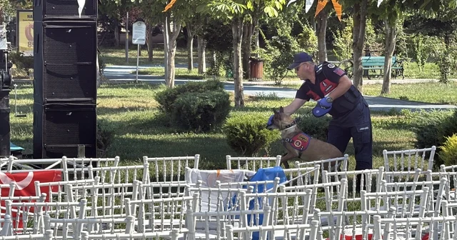 Bakan Göktaş ın programı öncesi Dede Korkut Parkı nda bomba araması Eskişehir Haberleri Habertürk Yerel Haberler