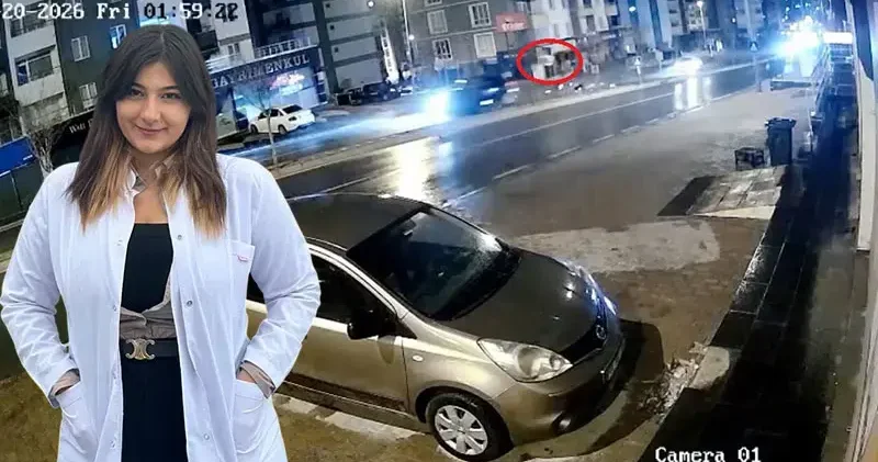 Tıp öğrencisi Yaren in hayatını kaybettiği kazanın yeni görüntüleri ortaya çıktı