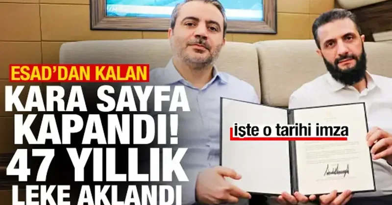 Trump imzayı attı! Suriye, Esad dan kalan 47 yıllık lekeden kurutuluyor