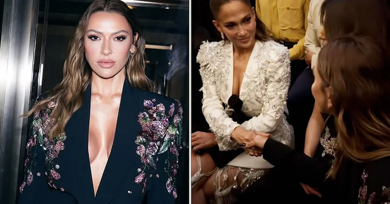 Ön sırada yan yana geldiler: Hadise ve Jennifer Lopez den Paris te dikkat çeken buluşma Sözcü Gazetesi
