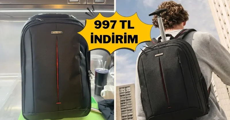 İş ve seyahatlerde tek çözüm: Samsonite sırt çantası indirimde