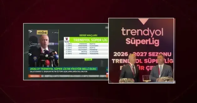 Fikstür çekiminde gergin anlar! Galatasaray ile Fenerbahçe arasında el sıkma gerilimi