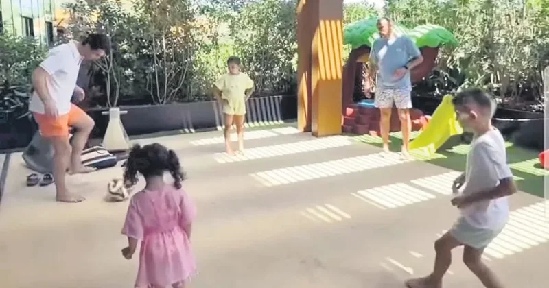 Yıldız futbolcuların eğlenceli tatili