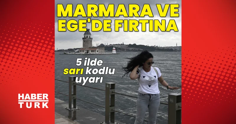 Son dakika haberleri: Bugün hava nasıl olacak? Marmara ve Ege de fırtına; 5 ilde sarı kodlu uyarı! 9 Ağustos 2026 pazar hava durumu Son dakika haberleri
