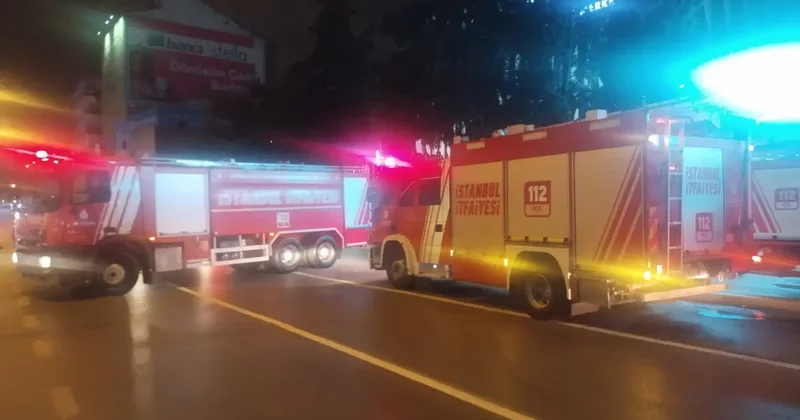Sultanbeyli de alışveriş merkezinde korkutan yangın