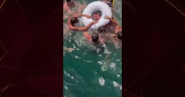 Yüksek atlama sporcusu suya çakıldı, ölümden döndü