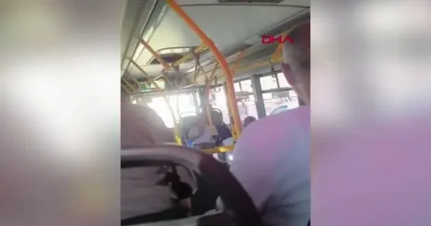 Malatya da halk otobüsünde yumruklar konuştu!