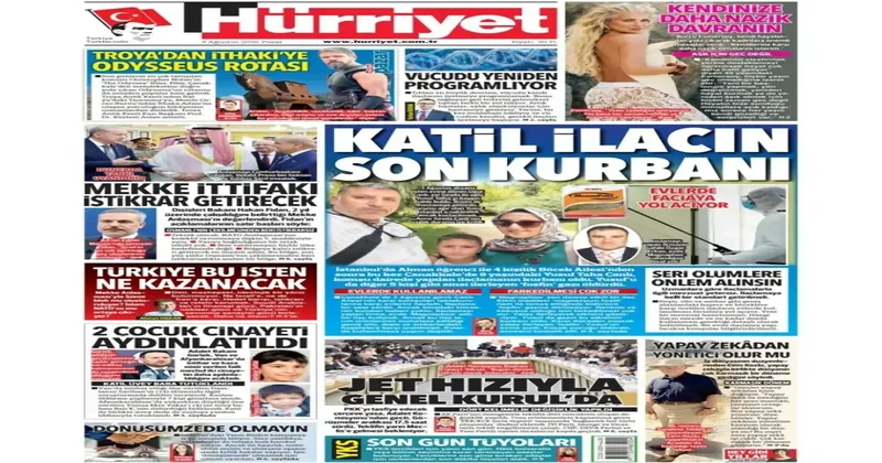 Mekke İttifakı istikrar getirecek 9 Ağustos 2026 gazete manşetleri