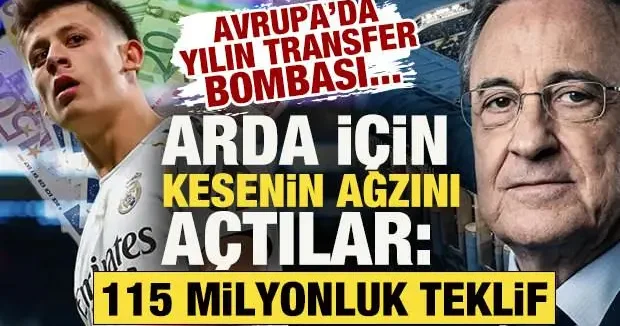 Avrupa da yılın transfer bombası patlayabilir! Arda Güler için 115 milyon euroluk teklif