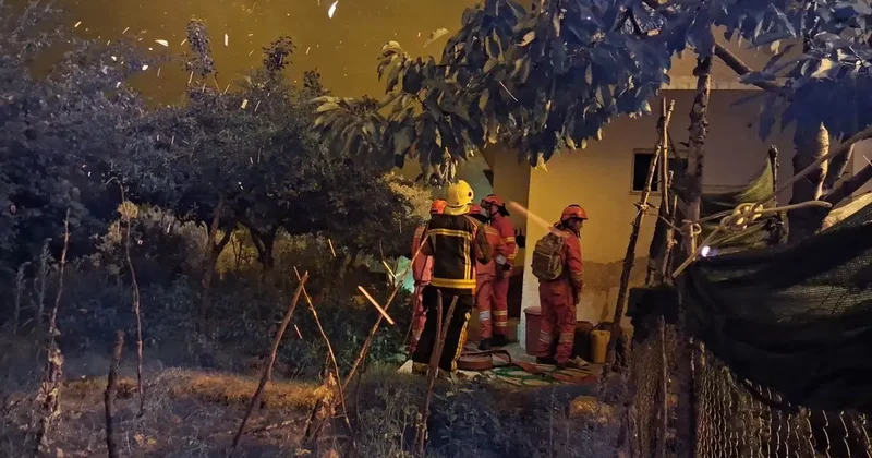 Arnavutluk un Kruja şehrindeki yangın kontrol altına alındı
