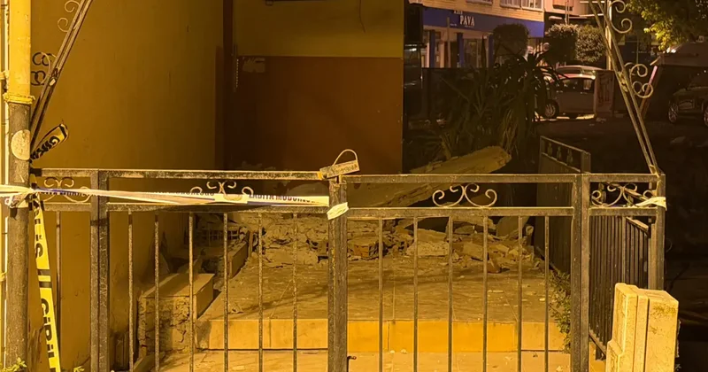 Güngören’de balkonu çöken 5 katlı bina tahliye edildi