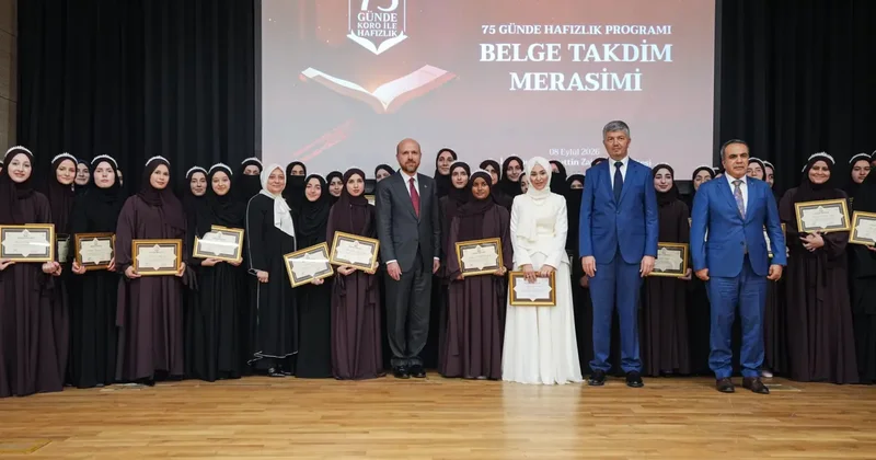 40 kız öğrenci 75 günde hafızlık belgelerini aldı