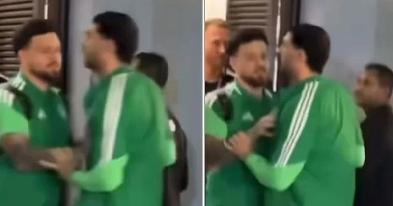 Merih Demiral ın delirdiği anlar! Soyunma odasını bastı