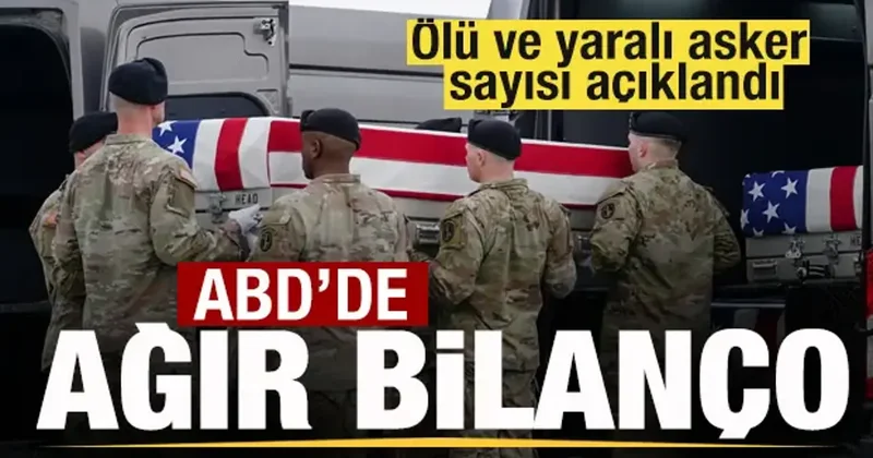 ABD de ağır bilanço! Savaşta ölen ve yaralanan asker sayısı açıklandı