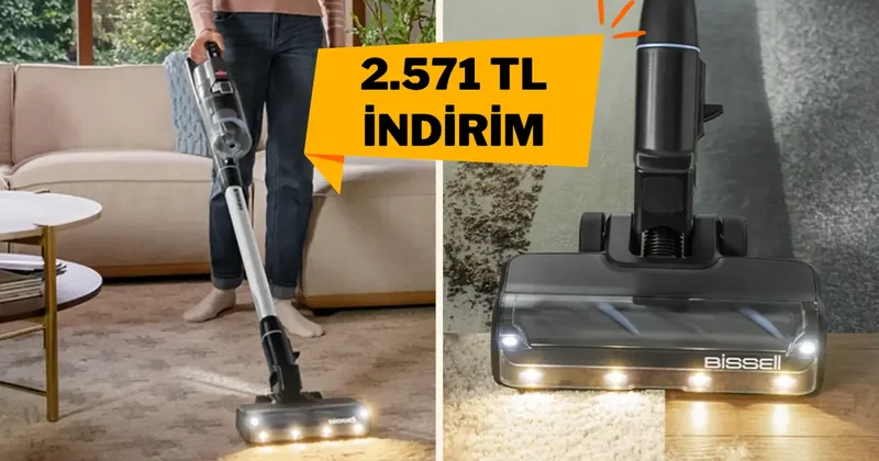 Kablo derdine ve tozlara elveda: Bissell FurFinder Kablosuz Dikey Süpürge İndirimde