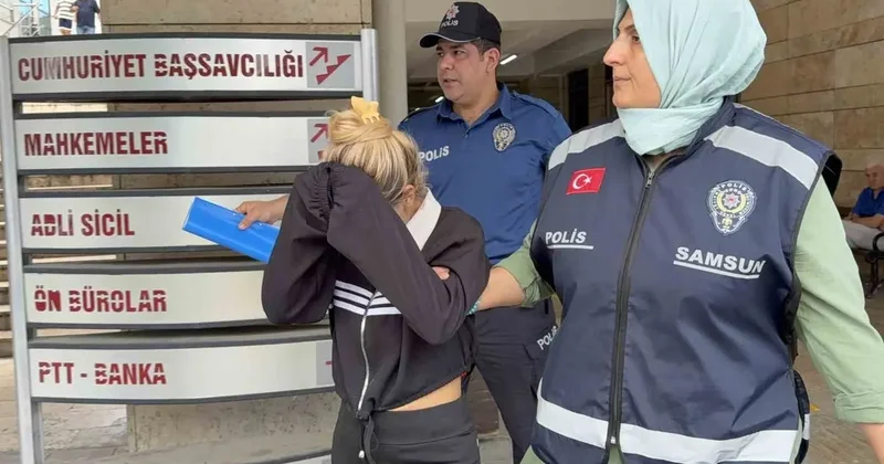 Samsun’da mağazalardan giysi çalan kadın tutuklandı