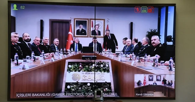 Ardahan Valisi Yamlı, Yurt Güvenliği VKS Toplantısı na katıldı Ardahan Haberleri Habertürk Yerel Haberler
