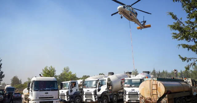 Aksu yangını 3 üncü gününde; mahalleli parasını cebinden ödediği suyla havuzu doldurdu Antalya Haberleri Habertürk Yerel Haberler