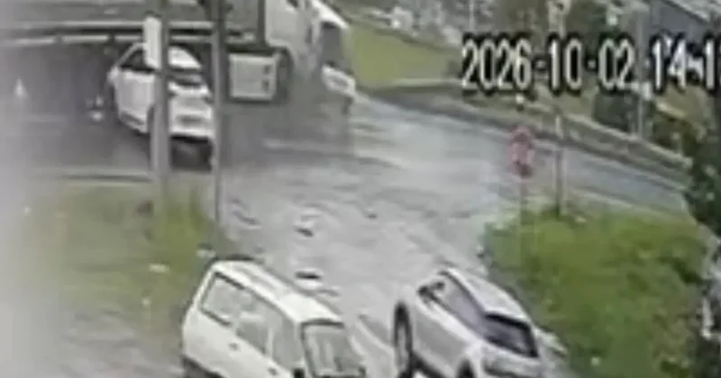 Samsun’da 5 kişinin yaralandığı kazanın güvenlik kamerası görüntüsü ortaya çıktı