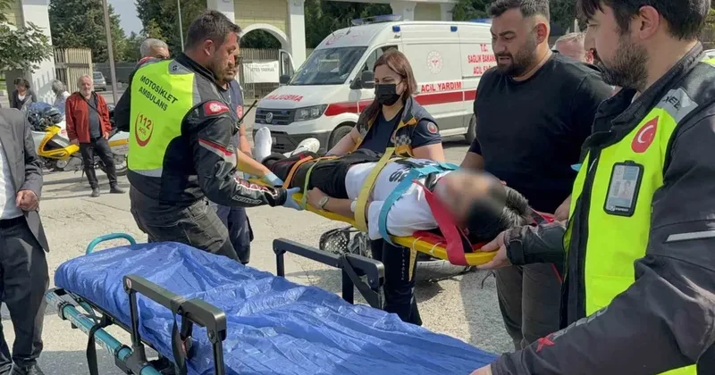 Samsun’da otomobille çarpışan motosikletin 17 yaşındaki sürücüsü yaralandı