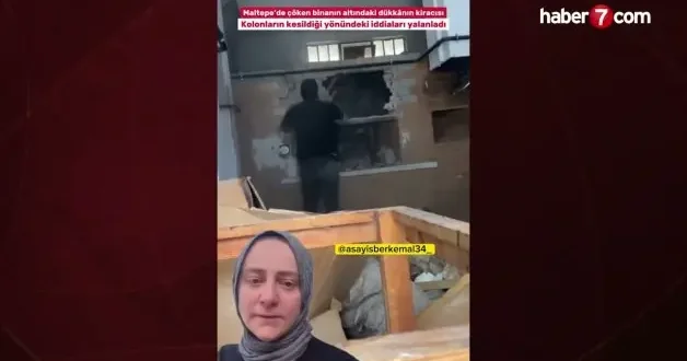 Maltepe de çöken binanın alt katındaki işletmeci sessizliğini bozdu: Hepsi iftira savcılığa şikayette bulunacağım