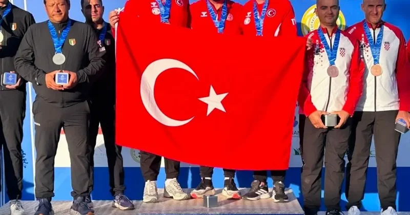 Yunanistan da bayrağımız zirvede! Milli sporcumuz Avrupa şampiyonu