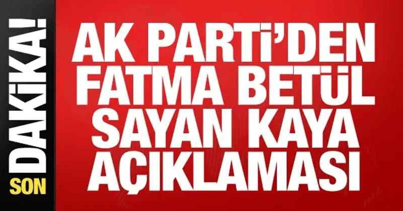 AK Partili İnan dan Fatma Betül Sayan Kaya açıklaması: Asla dava arkadaşımı olamaz