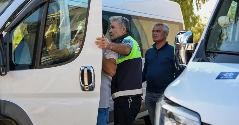 Kuşadası’nda okul servisleri denetlendi