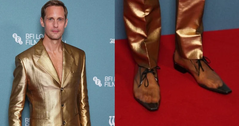 Alexander Skarsgard ın şeffaf ayakkabıları