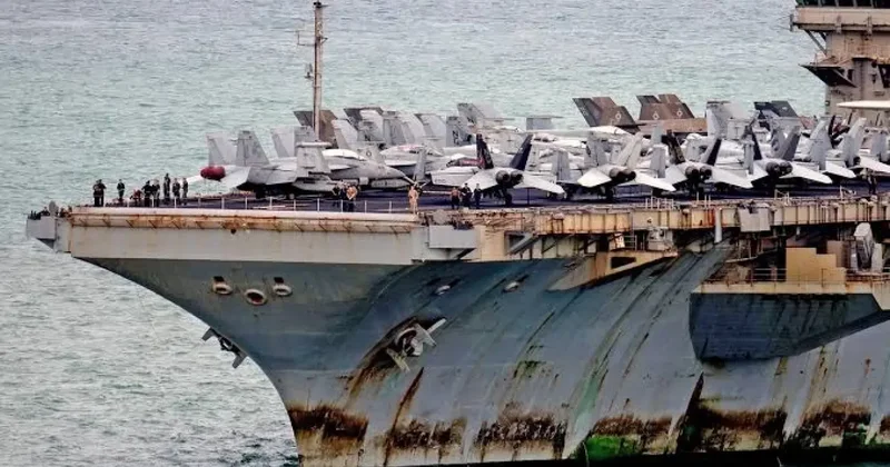 İran savaşından beri ilk: USS Abraham Lincoln sonunda evine döndü