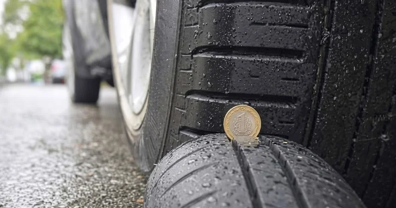 25 bin lira ödememek için 1 lirayı lastik desenine sokun ve sonuca bakın Sözcü Gazetesi