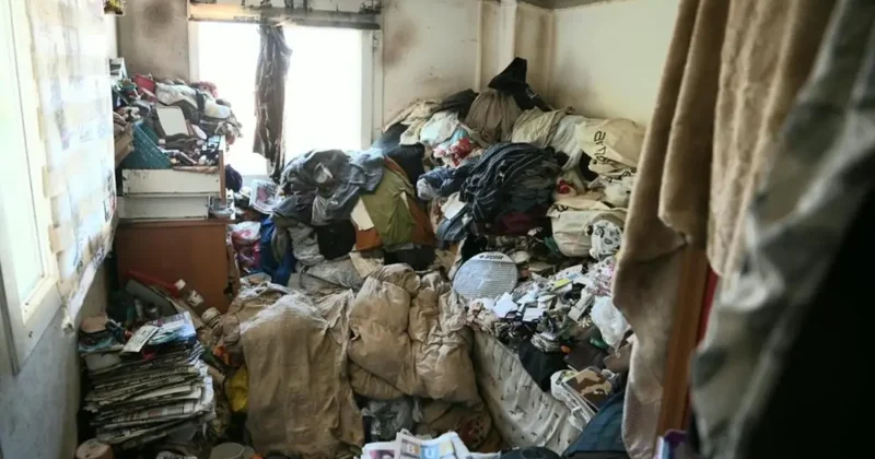 Kuşadası’nda çöp ev operasyonu: 6 kamyon çöp çıktı