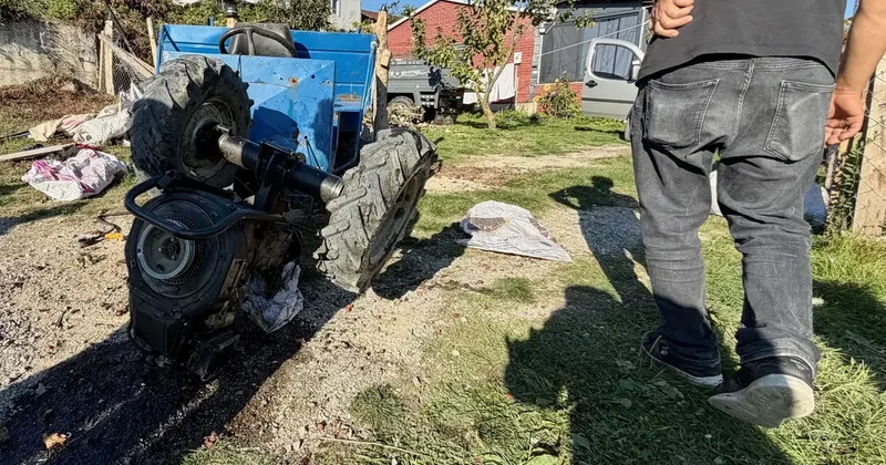 Düzce’de tarım aracı devrildi! 1 ölü, 1 ağır yaralı